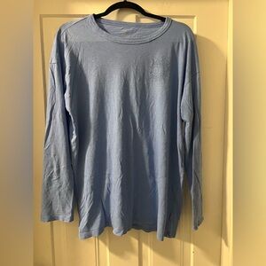 Aerie Graphic Light Blue Long Sleeve Shirt